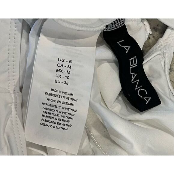 La Blanca Island Goddess Rouched Body Lingerie Mio One Piece Swimsuit - Picture 5 of 6